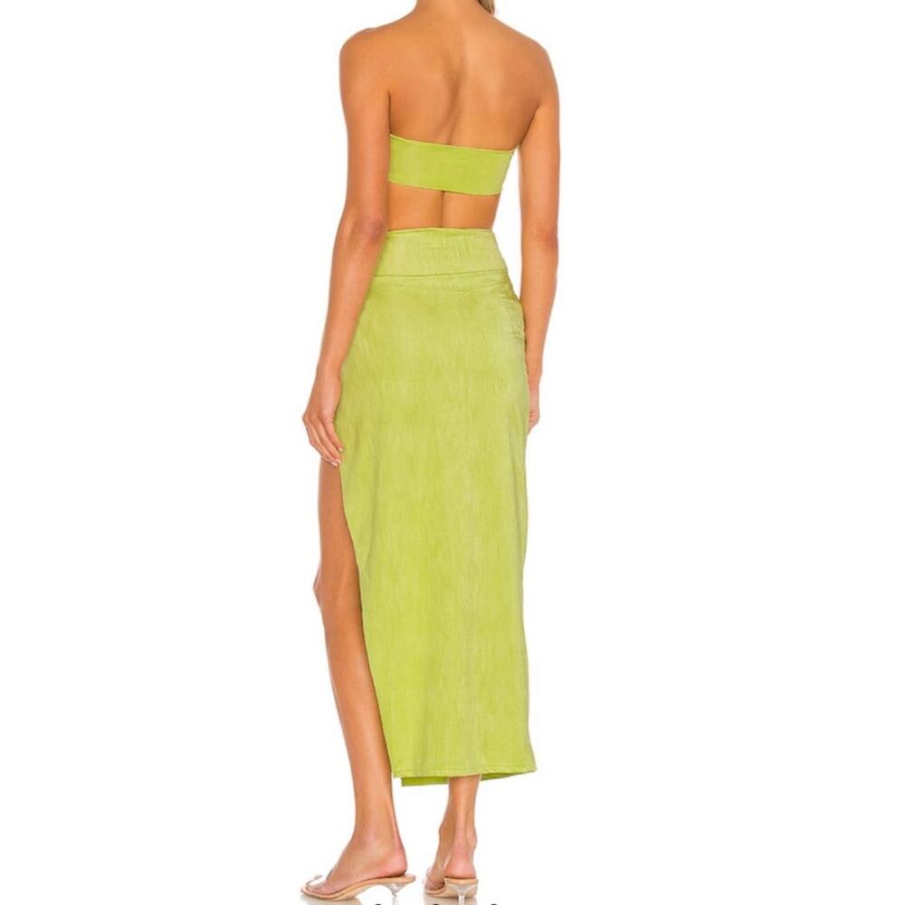 NWOT Superdown Lime Green bandeau top and Skirt Set size XS - Picture 5 of 14